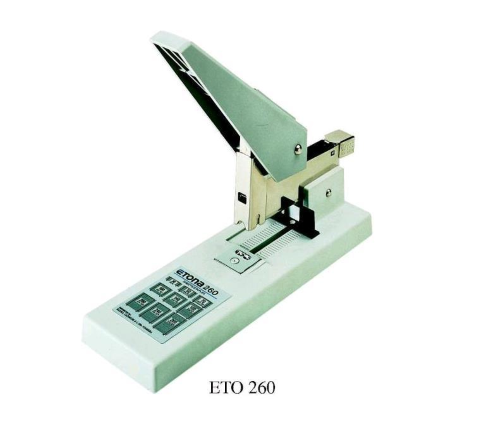 ETONA 260 CUCITRICE ALTI SPESSORI CARICAMENTO POSTERIORE 260 FOGLI TIPO PUNTI SERIE 23/8-23/10-23/13-23/15-23/17-23/20-23/24 MM GRIGIO